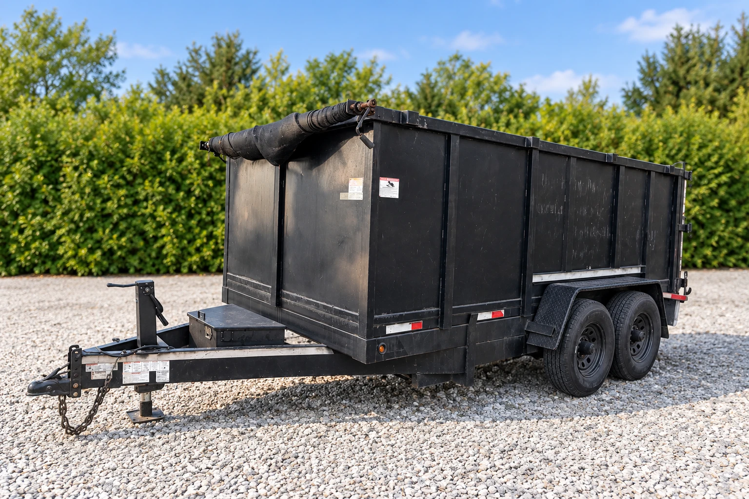 Sunny Days black dump trailer